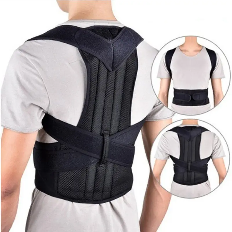 Straight waist straightener, adult back fixing belt, Posture correction belts for men and women, adjustable hunchback correction belt with support plate