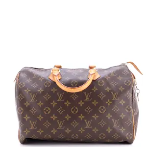 Pre-owned Louis Vuitton Canvas Coated Top Handle Bags Speedy Handbag Monogram Canvas 35 by Rebag