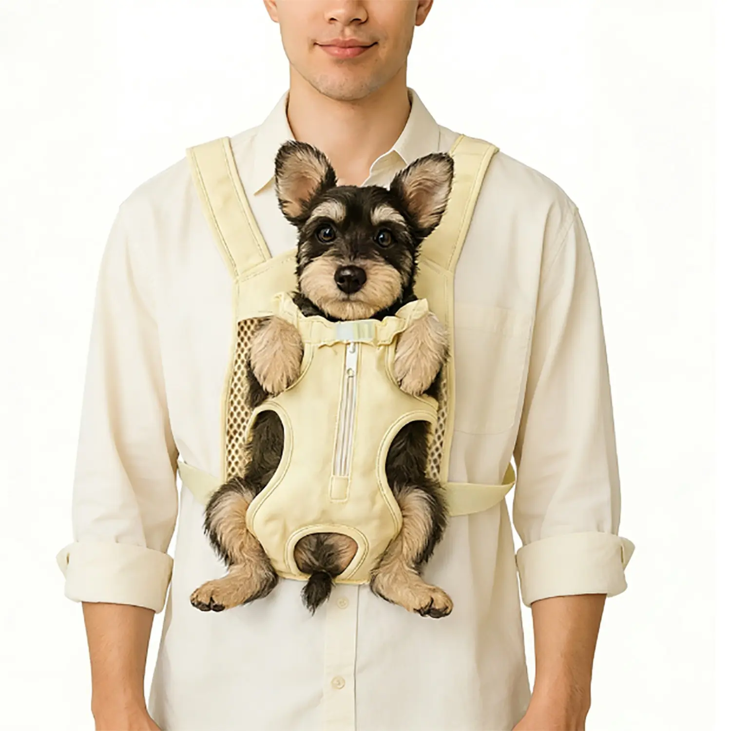 Pet Travel Backpack, Breathable Portable Dog Bag, Teddy Poodle Bichon Small Medium Dogs, Outdoor Adventure Gear, Lightweight Design