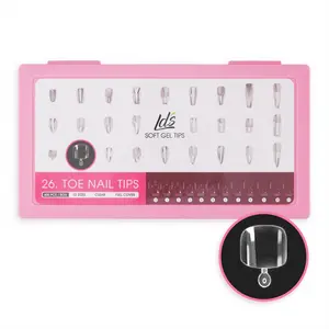 LDS - 26 Toe Nail Tips Clear Nail Tips (Full Cover) (Box of 600PCS)