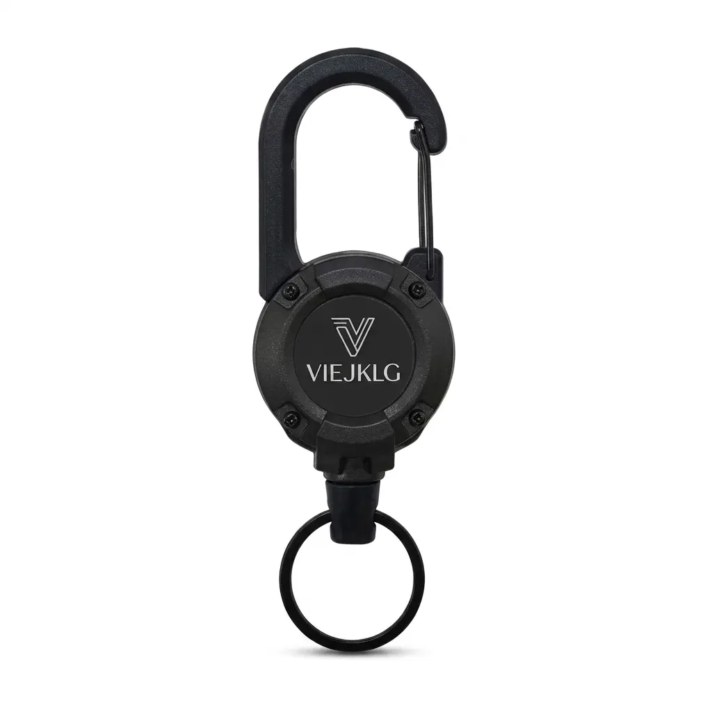 VIEJKLG  3 In 1 new multifunctional Retractable Pull Reel Carabiner Keychain, Strong Steel Wire Rope Buckle,Outdoor Sport Keychain Tool keychain  accessories