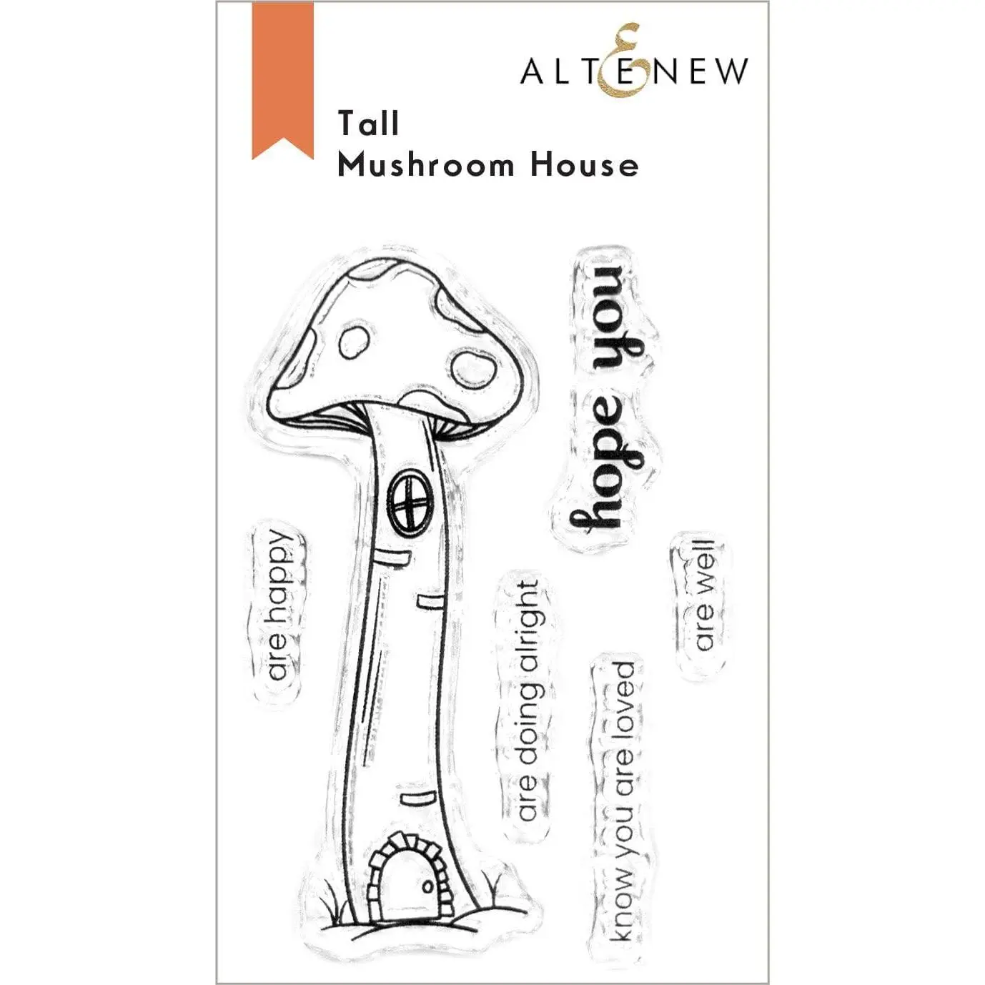 Tall Mushroom House Stamp Set