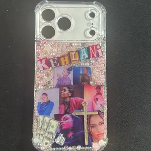 iPhone 17 ProMax Case Customized Bling with Kehlani Singer Design and Cross Charm for Stylish Protection
