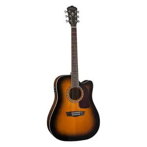 Washburn D10SCE Heritage 10 Acoustic Electric Guitar (Tobacco Burst) *USA Small Business*