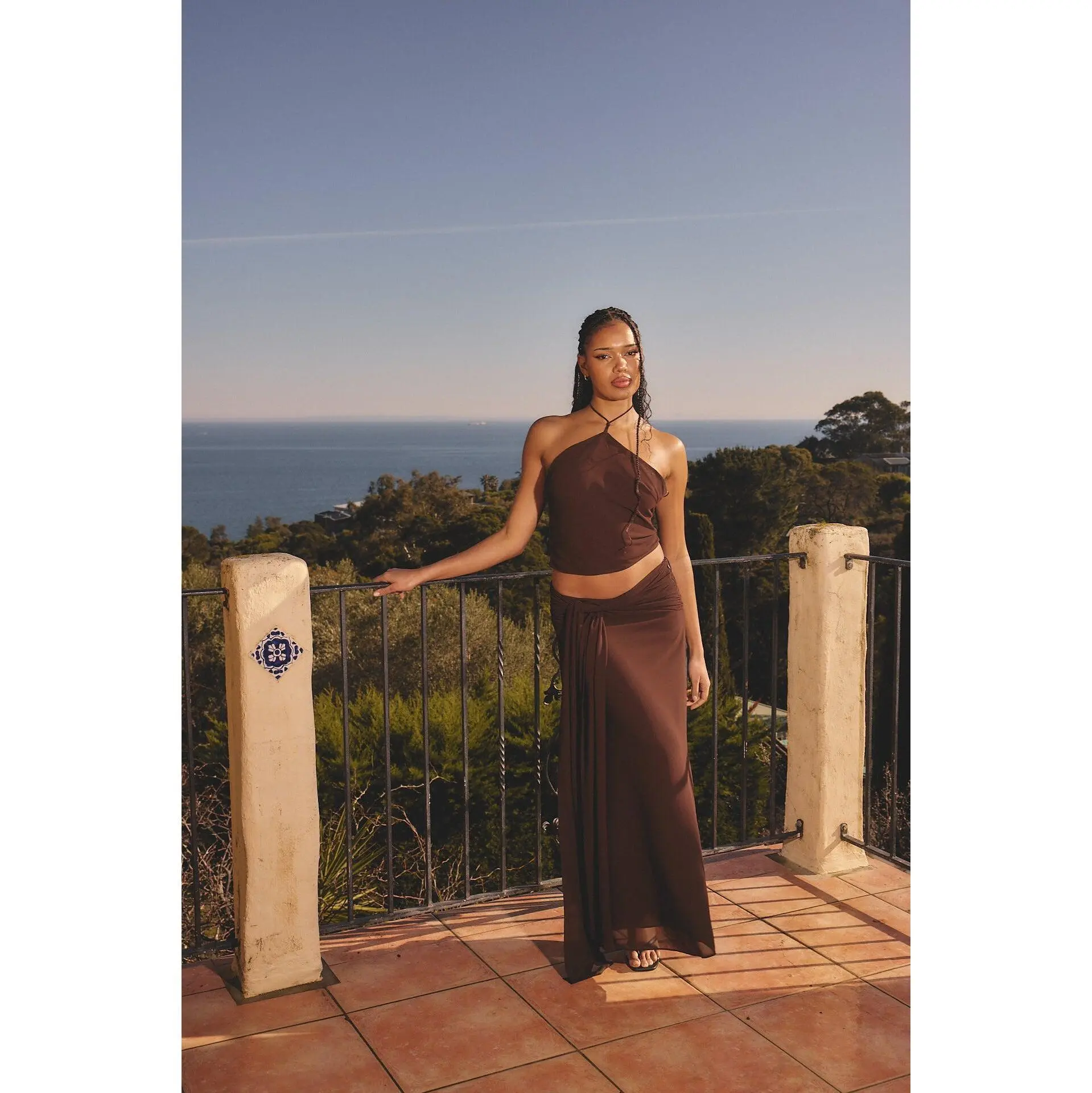 Nova Maxi Skirt Chocolate