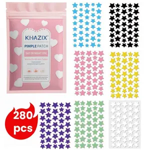 Multi-Color Star Acne Patches, Ultra-Thin Facial Acne Patches, Concealer & Pimple Patches, 280/1120/1680pcs, Non-Flammable