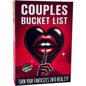 Risky Game Studios Couples Bucket List Game | 100 Spicy Dares & Fun Challenges for Date Nights | Anniversary or Valentine’s Day Gift for Him & Her