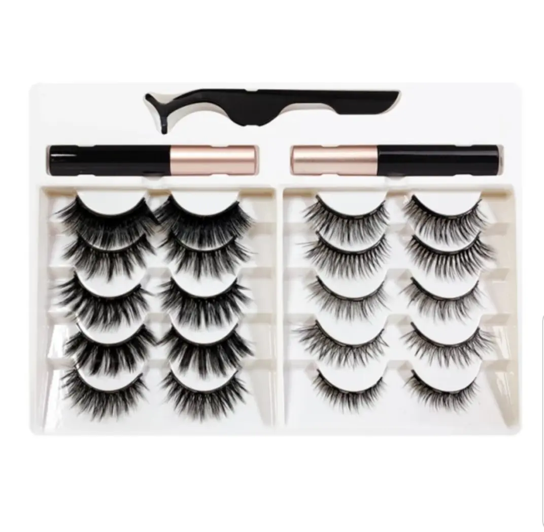 TEN PAIR 3D MAGNETIC EYELASHES