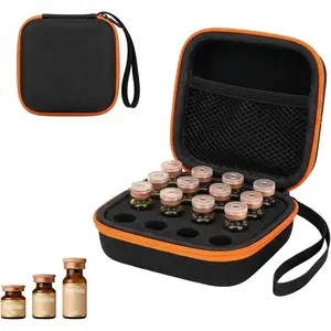 16 Slot Peptide & Insulin Vial Travel Case| Fridge Safe Hard Shell Organizer Healthcare