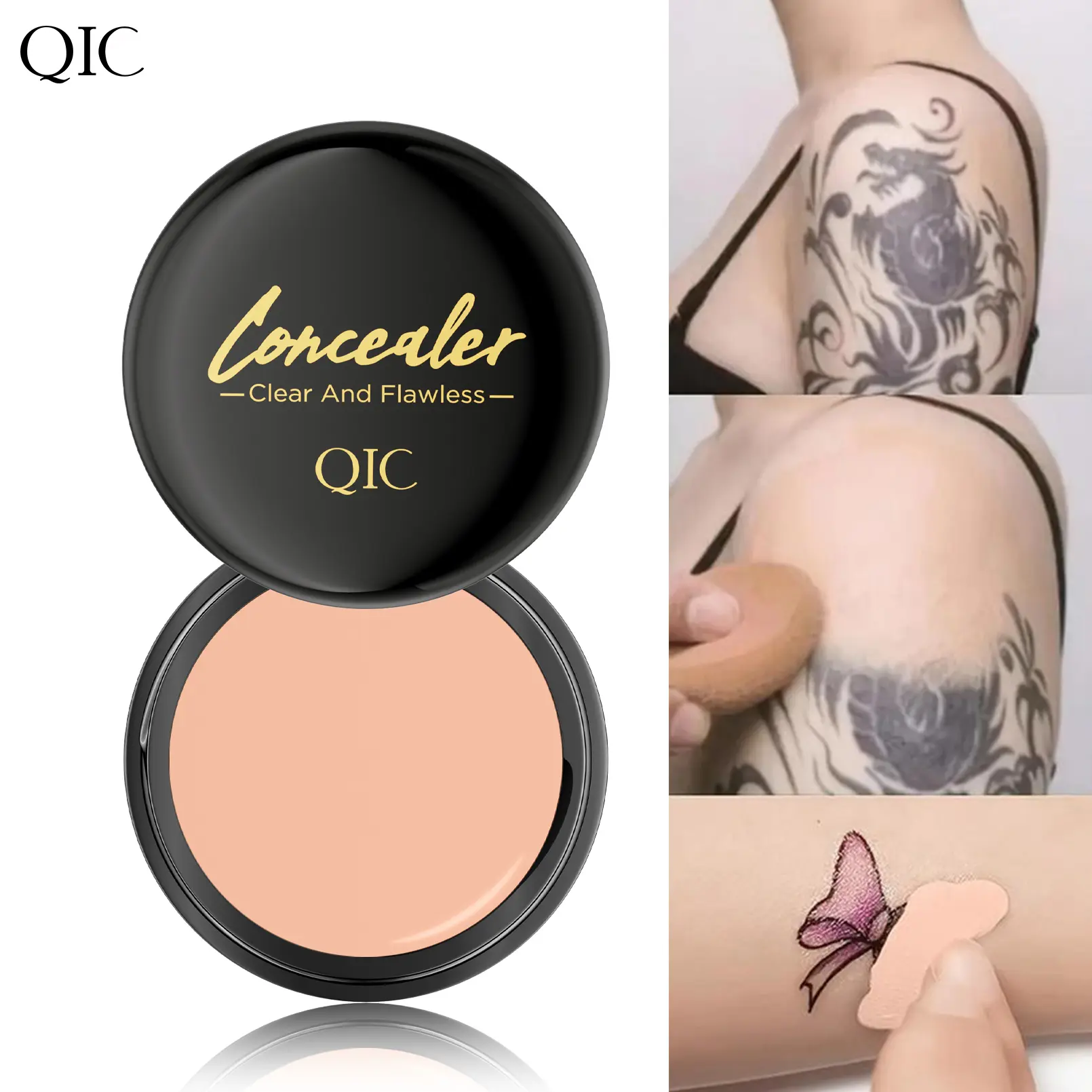 Long Lasting Concealer Cream - Transfer Proof Makeup for a Flawless Base, Super Coverage with a Matte Finish for All Skin Types, Cosmetic, Pigmentation Corrector, Even Skin Tone, Tattoo Coverup, Color Correction, Foundation Routine, Cream Balm, Face & Bod