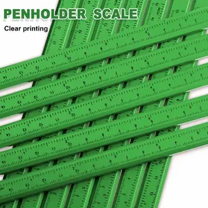 12/24pcs Flat building pencils with printed rulers, wooden graphite for carpentry marking tools, woodworking pencil, drawing pencils, printed measurement marks, high-quality pencils, drawing instruments, artists, DIY enthusiasts