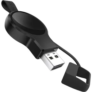 Charger for Apple Watch Portable iWatch USB Wireless Charger, Travel Cordless Charger with Light Weight Magnetic Quick Charge for Apple Watch Ultra2/1 Series 10 9 8 7 6 5 4 3 2 1 SE, Black