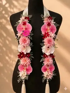 Pastel Graduation Lei, Handmade Flower Ribbon Stole, Unique Grad Keepsake