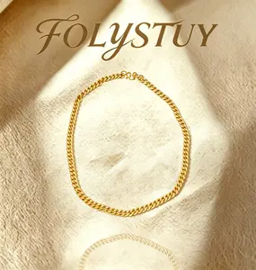 [9mm by 24inches Cuban Chain]【FOLYSTUY(YNY06)】Cuban Chain Hip Hop Necklace for Men & Women M Clasp Unisex Evening Chain & Link