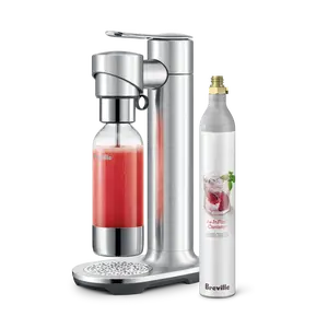 Breville the InFizz Fusion  - Stainless Steel Body, Fusion Cap, 1L Bottle, Easy Twist & Lock, Fast & Slow Carbonation Control