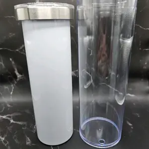 20oz Sublimation Snowglobe Tumbler