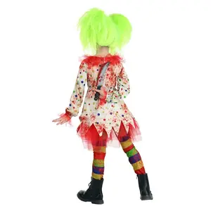 Girl's Creepy Clown Costume