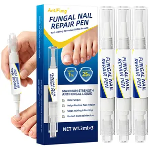 Toenail Fungus Treatment Extra Strength - AntiFung Toenail Fungus Treatment Pen with 25% Undecylenic Acid & Terbinafine, Ideal for Nail Repair for Damaged Nails Toenail Fungus 3ml/0.1FLOZ 3Pcs