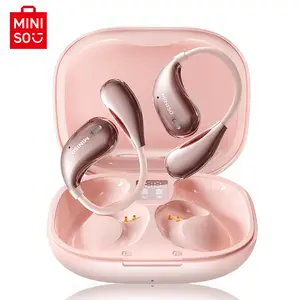 MINISO X33 Open-ear Design Wireless Earphone, HiFi Sound Quality Music Wireless Earbuds, Gaming Earbuds with Low Latency, Comfortable Wearing Earbuds with Built in Mic, Audio