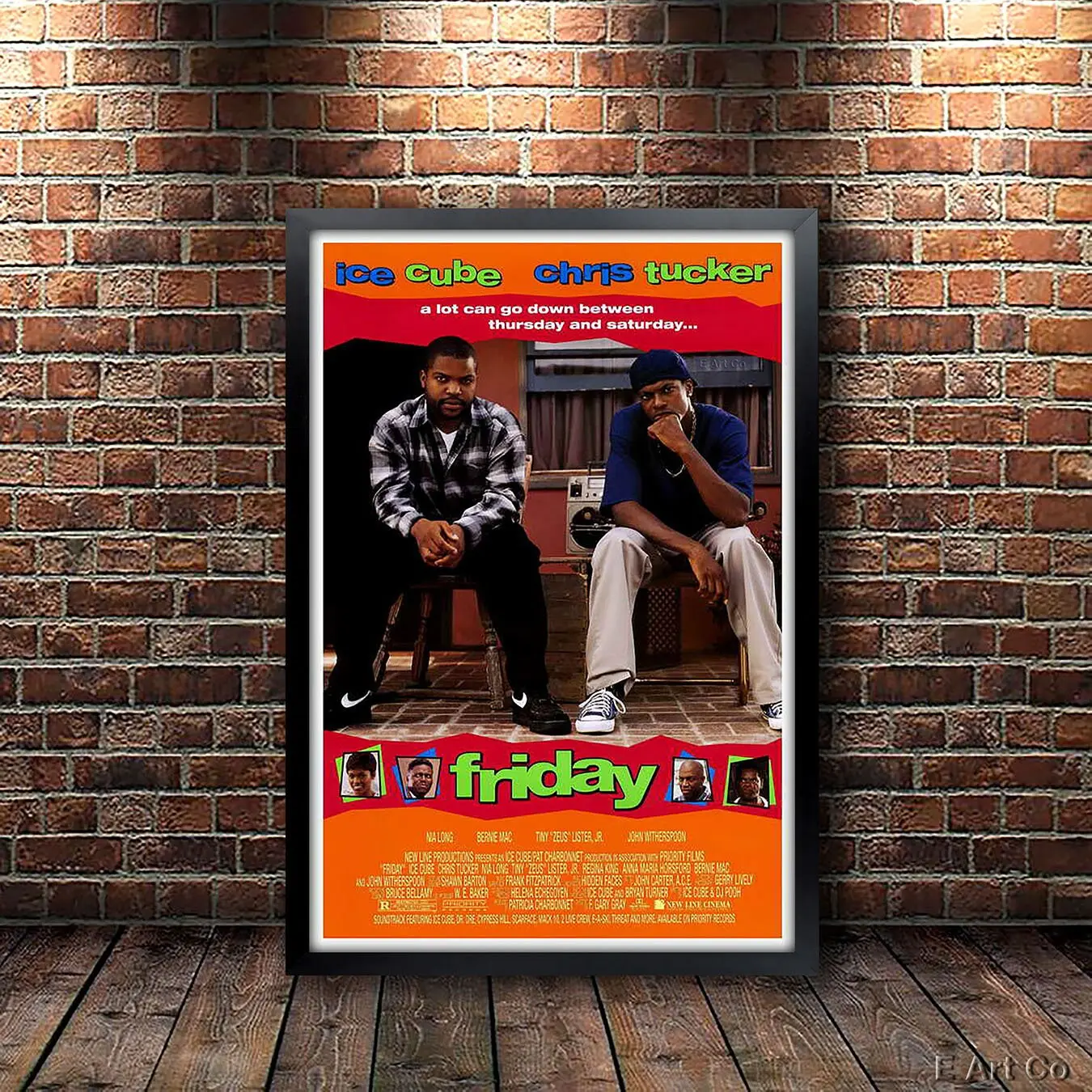 "Friday" Movie Poster Unframed Room Aesthetic Wall Decoration Print High-DPI Museum-Quality Canvas Art Waterproof & UV-Resistant 20x30 inch wall decor posters