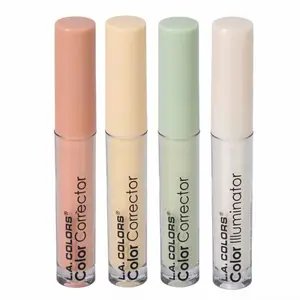 4-Pc Color Corrector la color concealer Cosmetic Set with Illuminator & Brightener for  Flawless Makeup