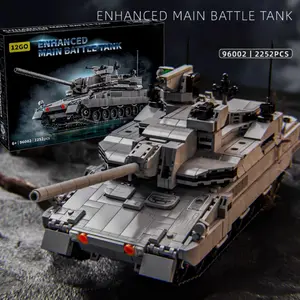 2252+pcs Advanced European Main Battle Tank Building Set, Building Blocks Model, Hobbyist Collection Military Vehicle Model, Home Decor Ornament, Gift and DIY Choice, Group Building Fun