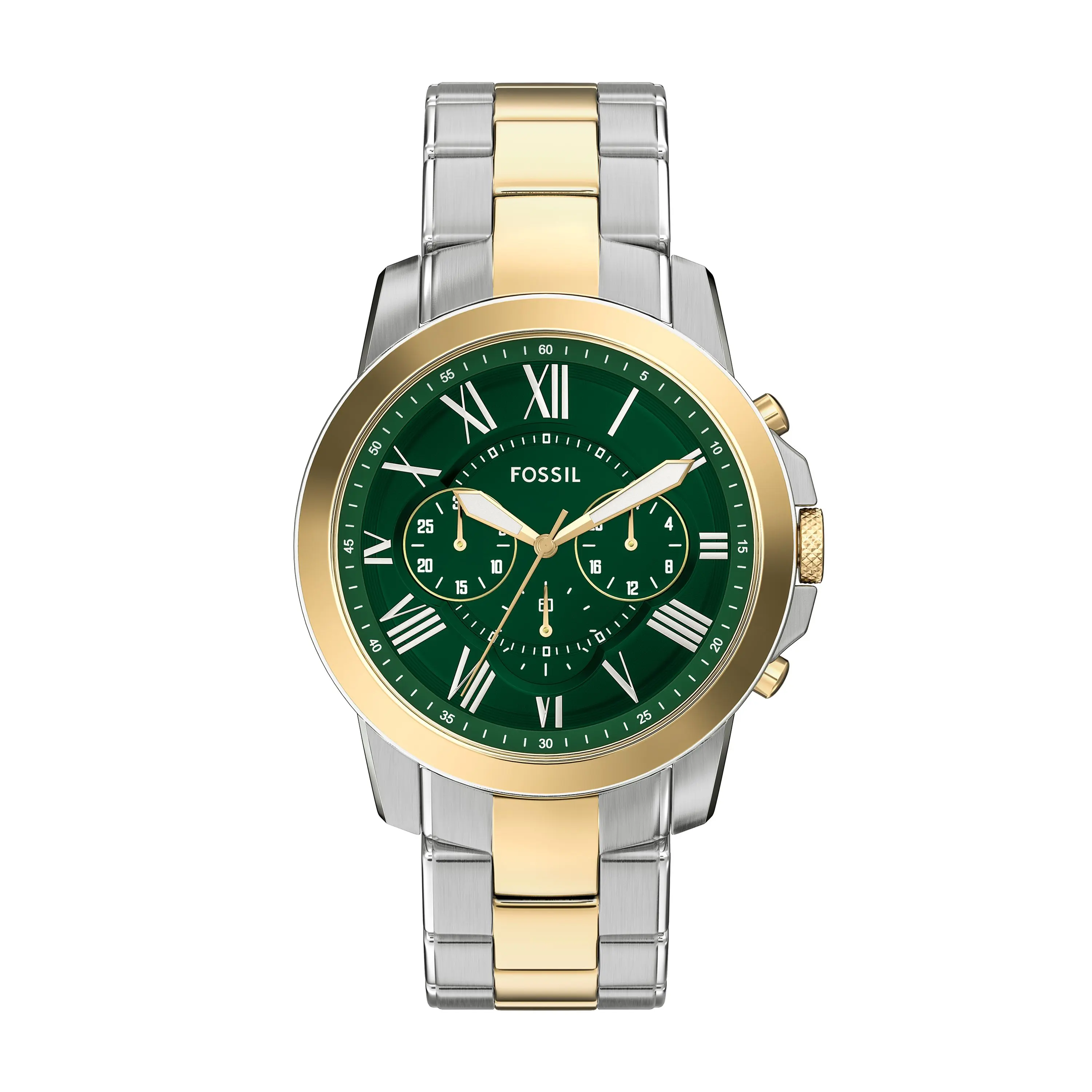 Fossil Men's Grant Chronograph Two-Tone Stainless Steel Watch