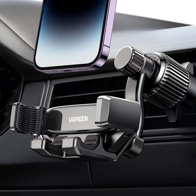 UGREEN Car Phone Holder 360 Degree Rotated Gravity Air Vent Phone Mount, Compatible with iPhone 17 16, Samsung, 360 rotation Cellphone Grip Stand-DealsForYouDays