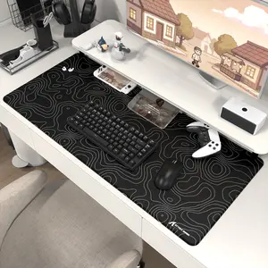 ATTACK SHARK CM02PRO Desktop Mouse Pad, 40cm x 90cm x 4mm, Gaming Mouse Pad for Esports, Large Mouse Pad for Desk, Stitched Edges and Anti-Slip Rubber Base