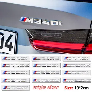 Bmw Car Letter Trunk Emblem Sticker, Waterproof Scratch-Resistant Self-Adhesive Decal, Fits M Series Models, Exterior Decoration, Tailgate Letters Decal