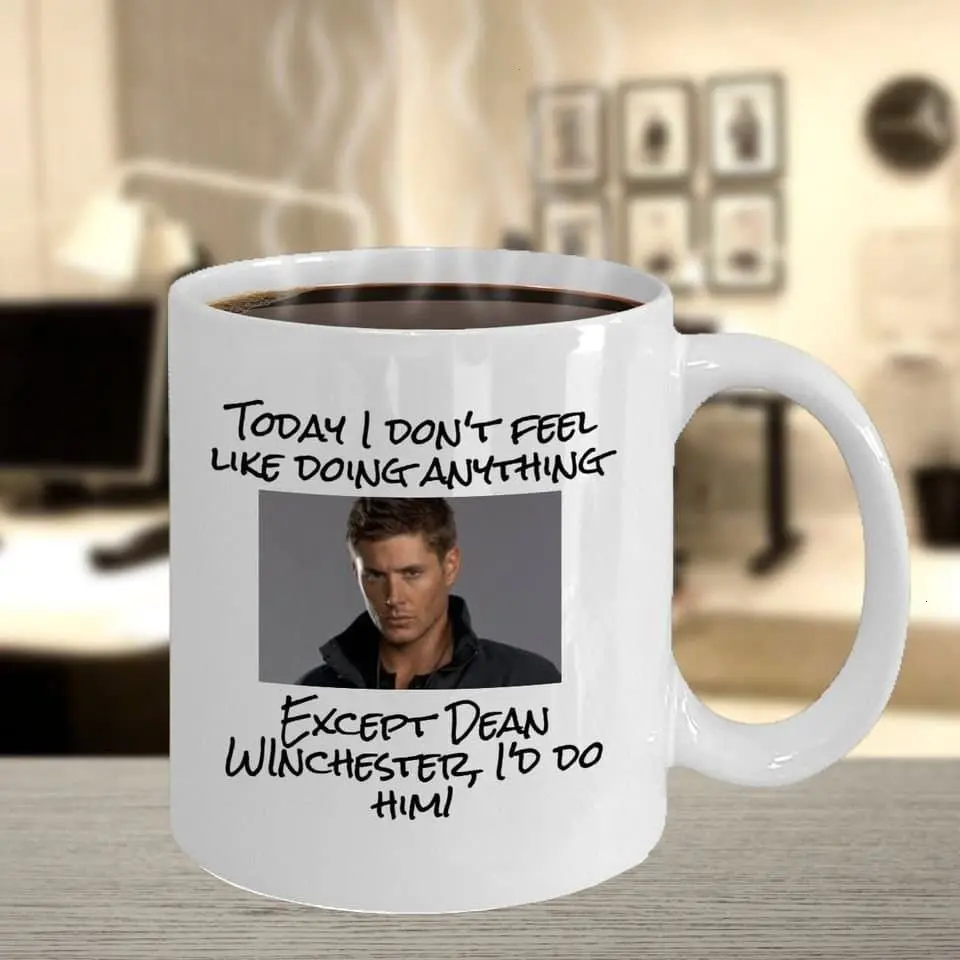 Dean Winchester Mug Coffee 11oz And 15oz Supernatural Fan Supernatural