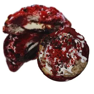 OVERSIZED STUFFED COOKIE-  Red Velvet Cookies N Cream Sweet Treat Snack