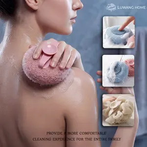 Exfoliating Bath Flower Loofah • Rich Lather • Natural & Gentle • Easy to Clean • Skin FriendlyBathFlower LoofahSponge #ExfoliatingScrubber DeadSkinRemover RichLather