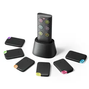Key Finder Device with 6 Color-Coded Receivers, Anti Lost Wireless RF Transmitter Remote Key Locator, Sound Alert, Ideal Gift for Parents