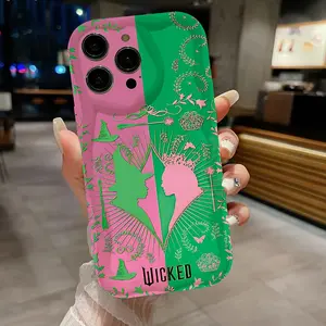 W-Wicked Part One Movie Glinda Phone Case for iPhone 16 15 14 13 12 11 Pro Max Mini XR XS X 7 8 Plus, Anti-Drop Soft Tpu Back Cover