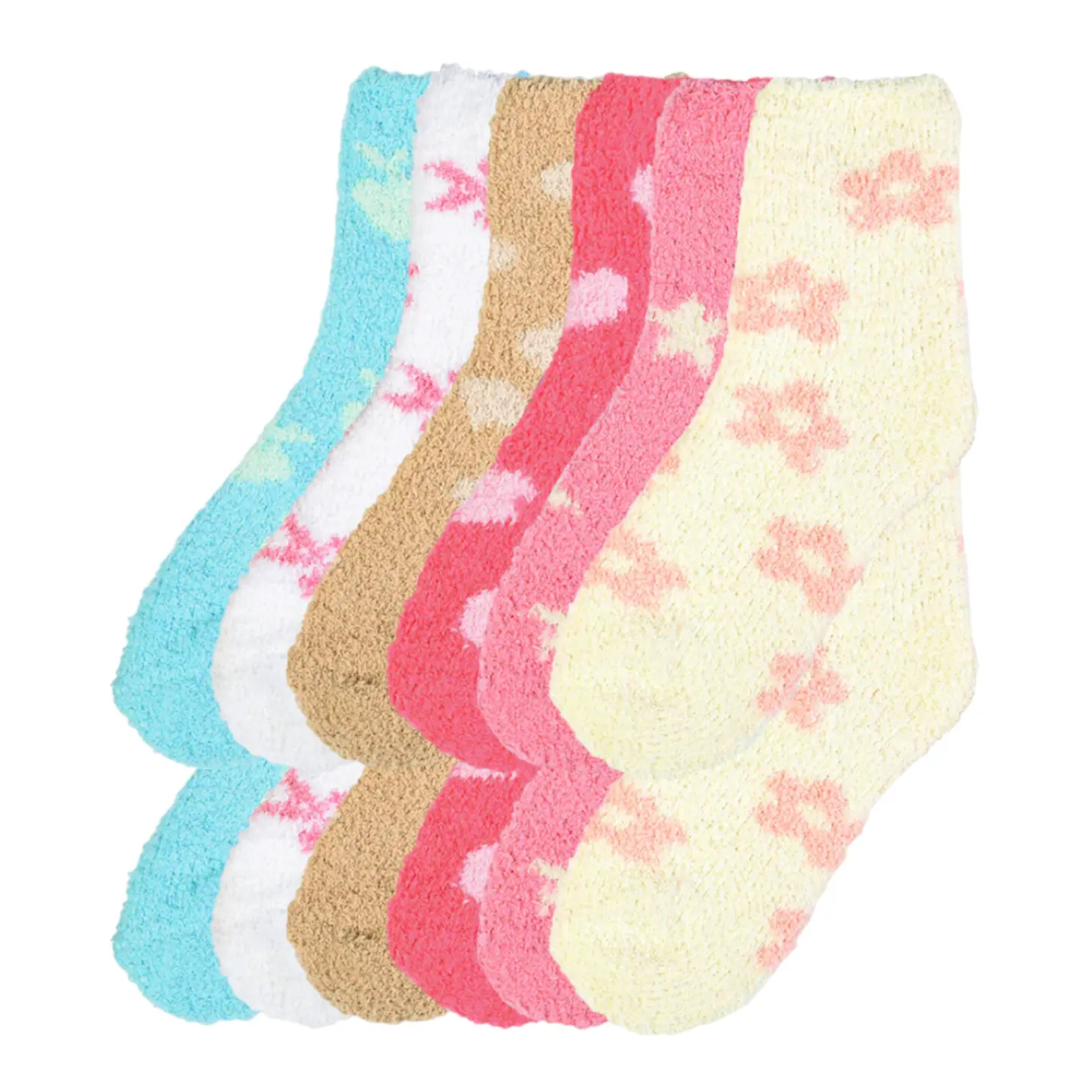 12 Pairs Plush Slipper Socks Fuzzy Fleece Warm Soft Cozy Fluffy Winter Home Cabin Sleeping Premium Socks Comfy Christmas Stuffers Gifts for Women