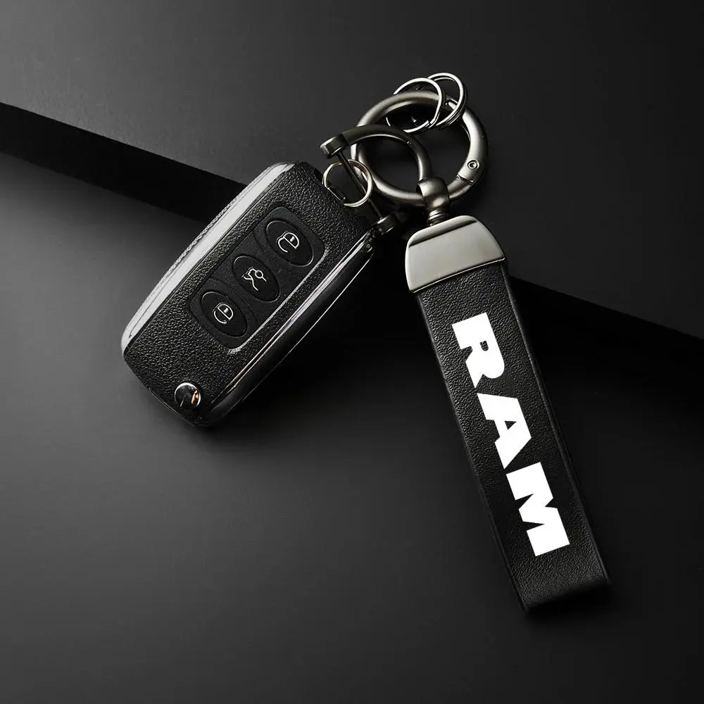 Car Keychain, Car Keychain for Dodge RAM 1500 2500 3500, Simple Design PU Leather Keychain, Car Interior Accessories, Car Key Accessory, Car Key Holder, Car Key Chains