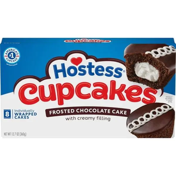Hostess Cupcakes, Chocolate Snack Cakes, 12.7 oz Box (8 Count) Hostess Cupcakes, Chocolate Snack Cakes, 12.7 oz Box (8 Count)