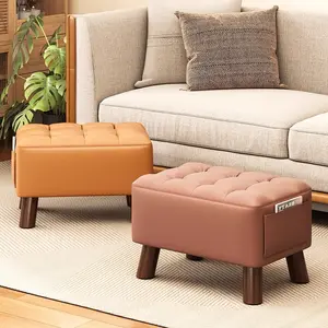 Light luxury small stool, home living room sofa stool, soft bag, foot rest stool, small chair, small stool, shoe changing stool, is an ideal choice for living room seats, entrance shoe changing, bedroom foot pedals, and small space optimization