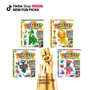 S'NOODLES Craft Kit – Create a Dinosaur, Lion, Robot, or Unicorn with Instructions, or Design Your Own Creation! Ages 4+, All Supplies Included, Just Add Water