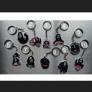 Scream keychain, Halloween Keychain, Scary Keychain, Spooky Keychain