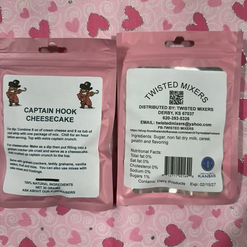 Caption Hook cheesecake mix