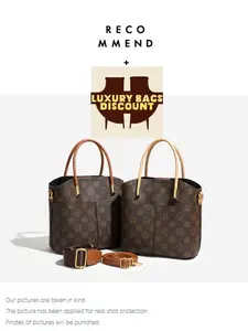 Women's Luxury Handbag Premium Shoulder Bag, Classic Print Craftsmanship, High-End Fashion Large Capacity, Suitable for Various Scenarios