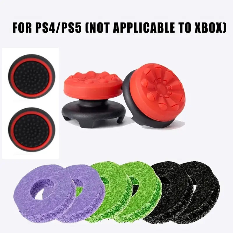 New Silicone Aim Assist Ring & Thumbstick Set, Precision Control, Enhanced Grip, Performance Boosted Thumbstick, Ps4/ps5 Switch Pro Accessories