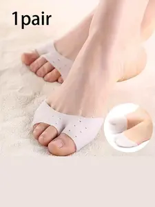 Silicone Toe Sleeve, 1 Pair Foot Protection Ballet High Heels, Valgus Gel Protector, Care Tool Massage Pad For Women Men
