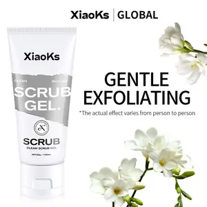 [Pack of three]XiaoKs Gentle Exfoliating Scrub Gel 50g - Skin-Friendly Full-Body Exfoliation for All Skin Types, Sensitive Skin Friendly, Daily Cleansing & Renewal