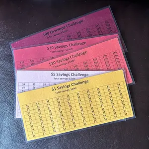 Money Savings Challenge - set of 5 *fall set* 2024