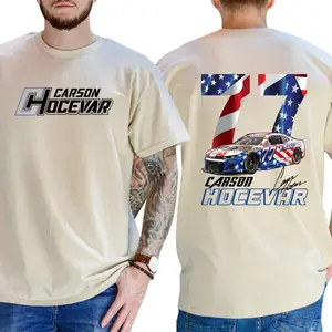 Carson Hocevar 2026 Racing Tee - Viral NASCAR Street Style T-Shirt - Super Soft Fan Apparel