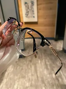Black Warrior Series Luxurious Elegant Reinstallation Manufacturing Court Style Blue Light Blocking Glasses for Women High Quality Eyeglasses with Stylish Square Frames High Quality Eyeglasses Leopard Pattern Eyeglasses Stylish Square Frames outdoorfun
