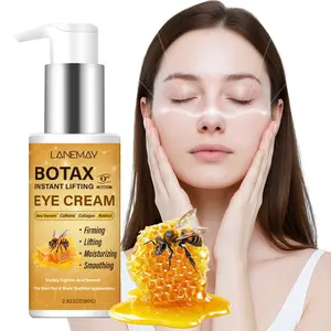 BOTAX Instant Lifting Under Eye Cream contains bee venom, caffeine, collagen, and retinol.  It has a refreshing, non-sticky texture and visibly tightens and smooths the skin around the eyes in just 3 minutes, giving your skin a more youthful appearance.